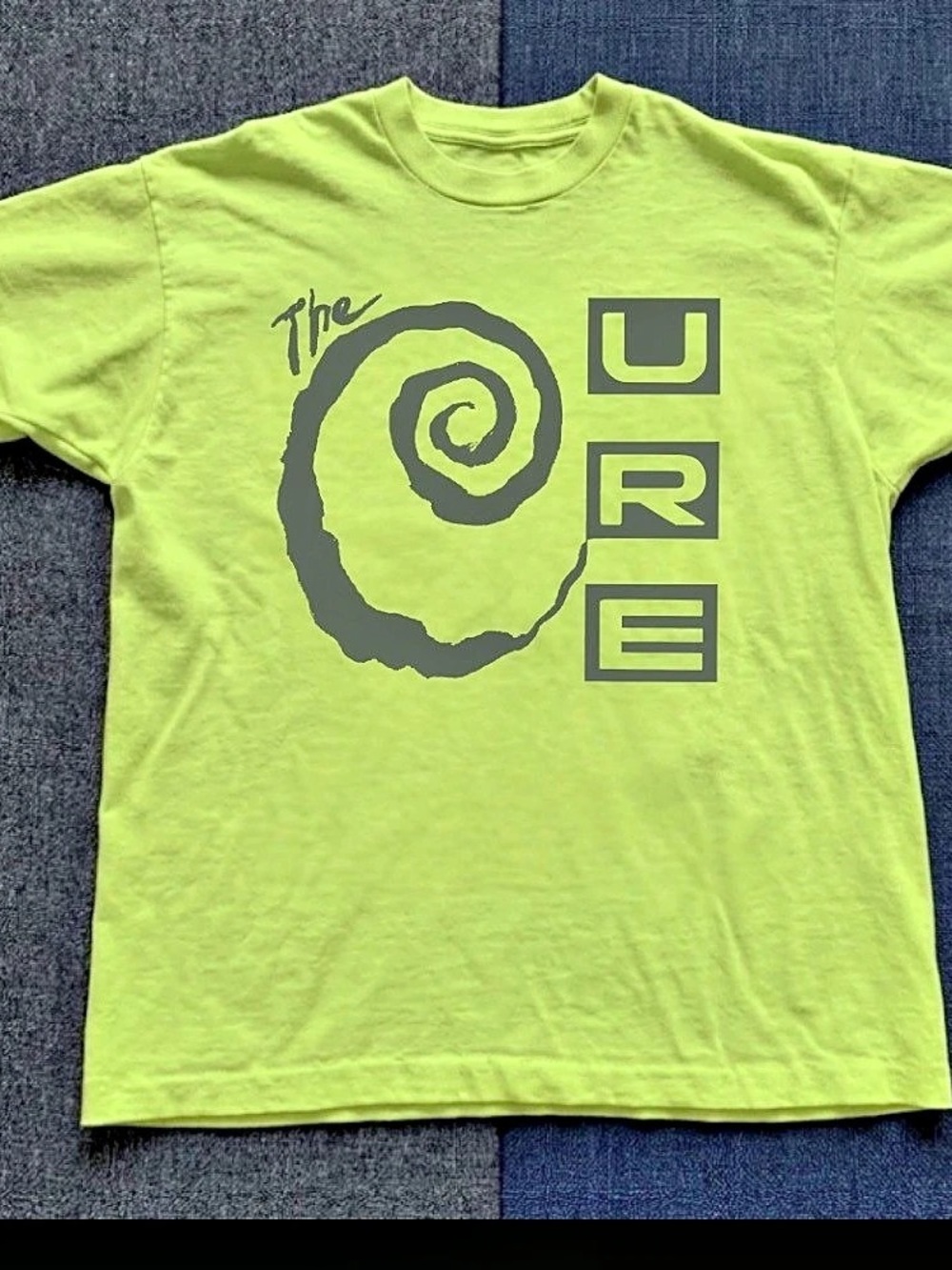 The Cure Spiral Logo Carbon Graphic T-Shirt